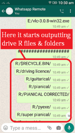 Gotodrive command, whatsapp cloud remote
